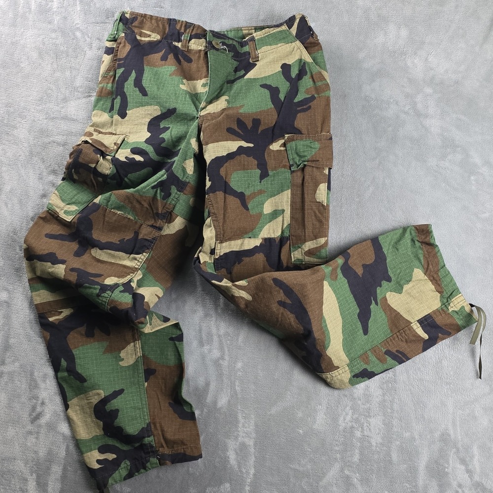 Rothco BDU Woodland Camo Pants Size Small Regular Waist 27-31 Inseam 29.5 - 32.5